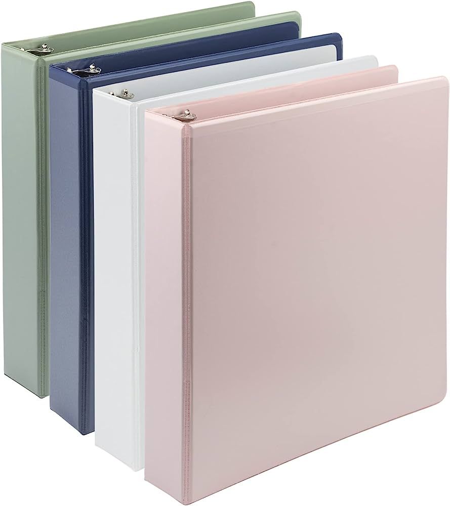 Samsill Earth's Choice, 1.5-Inch Durable D-Ring View Binder 4 Pack, USDA Certified Biobased, Eco-... | Amazon (US)