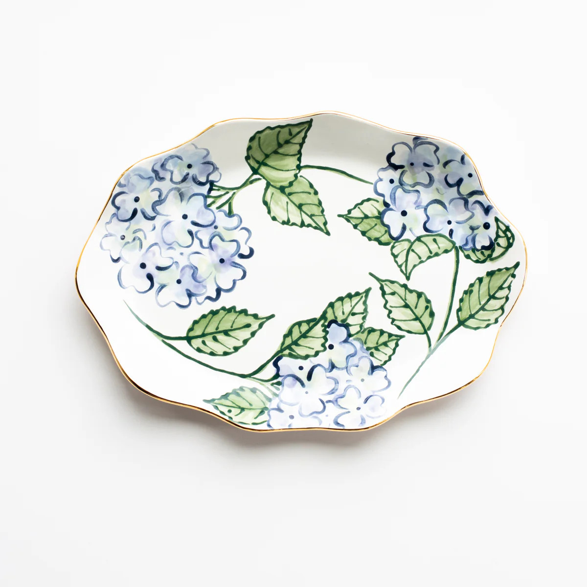 Blue Hydrangea Essentiel Scallop Tray | Susan Gordon Pottery
