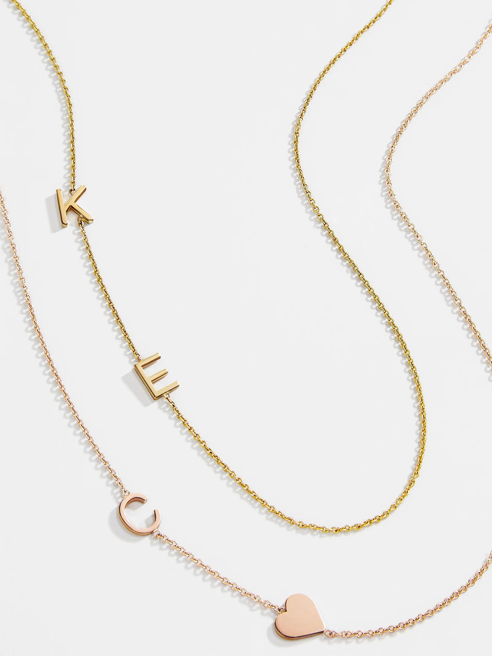 Maya Brenner Asymmetrical Custom Initial Necklace | BaubleBar (US)