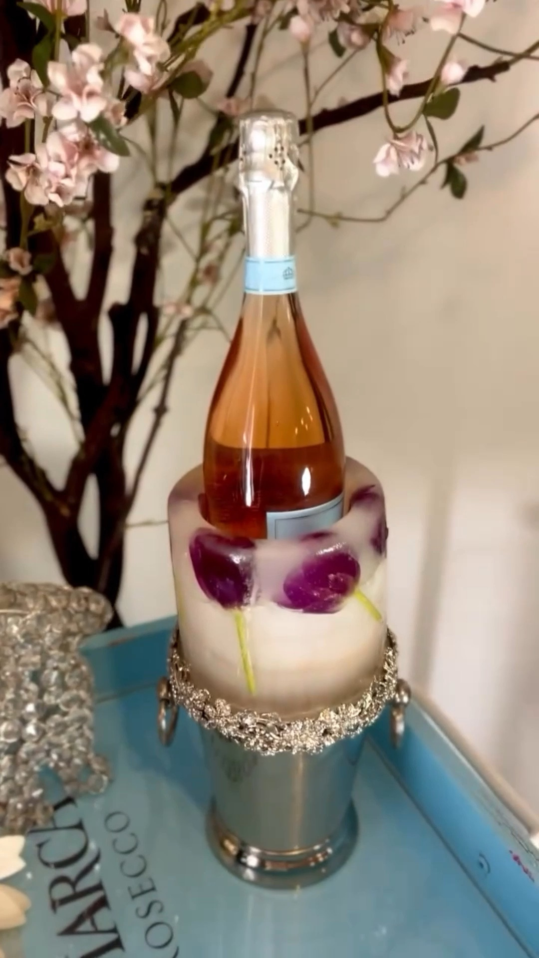Host a fun Champagne Brunch for Memorial day weekend! I thrifted this amazing cart and added an ice bucket from Amazon as refreshing ambiance. Pair it with your favorite Champagne and enjoy! Cheers!🥂 #barcart #spring #homedecor #mothersdaybrunch

#LTKfoodie #LTKSeasonal #LTKdayinmylife