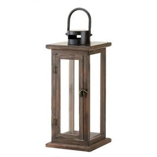 15.75" Lodge Wooden Lantern | Michaels Stores