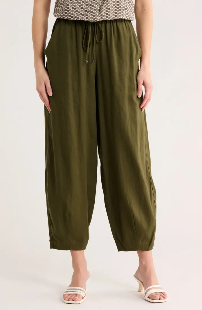 MAX STUDIO Harem Linen Blend Pants | Nordstromrack | Nordstrom Rack