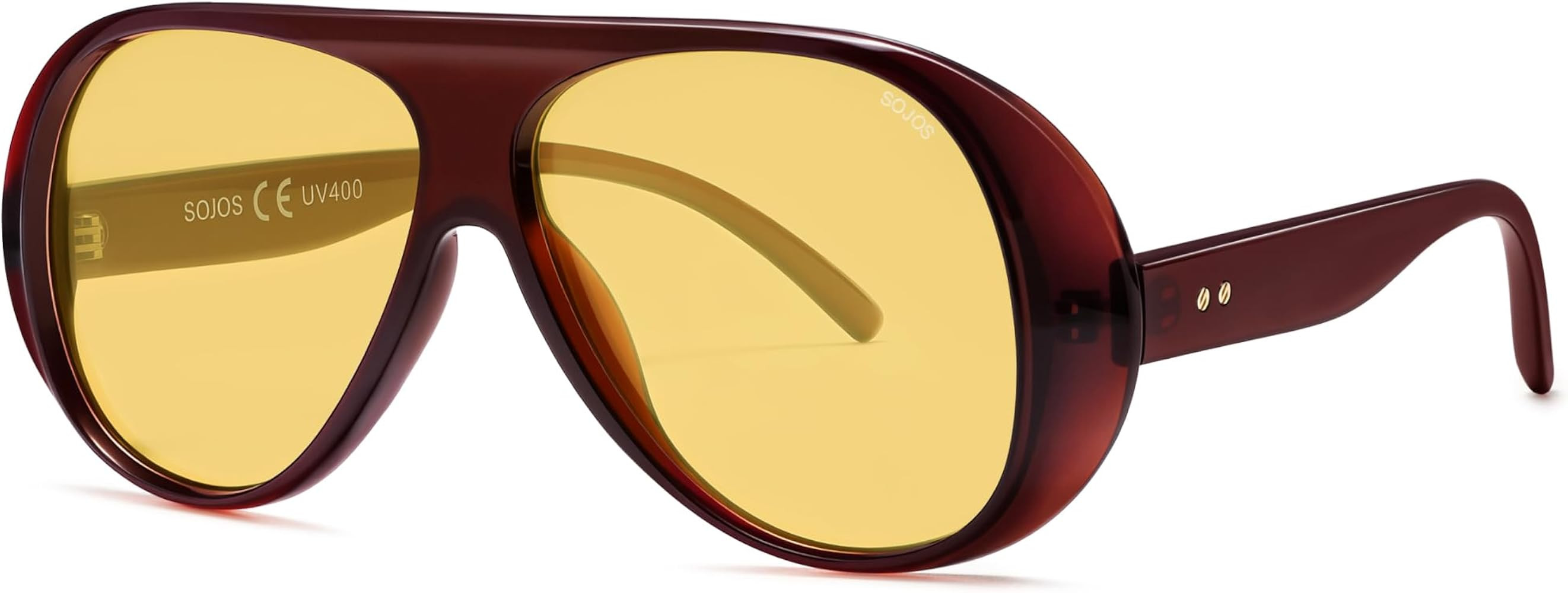SOJOS Retro Polarized Oversized 90s Aviator Sunglasses Womens Men Trendy Vintage Square Shades SJ... | Amazon (US)