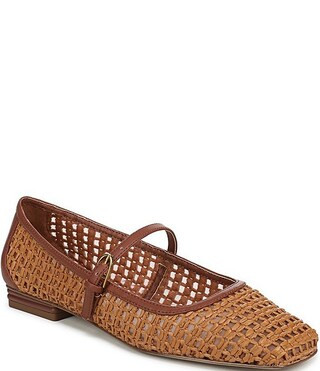 Franco Sarto Tinsley 2 Woven Raffia Square Toe Mary Jane Flats | Dillard's | Dillard's