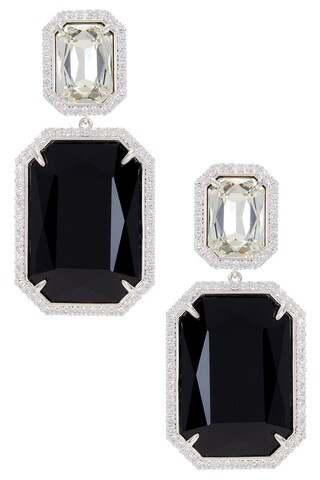 retrofete Cora Gemstone Earring in Black from Revolve.com | Revolve Clothing (Global)
