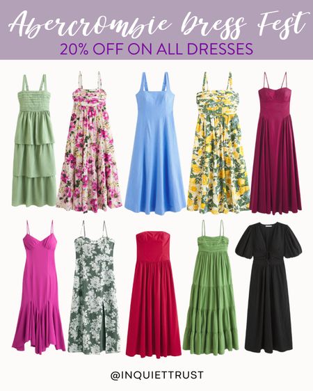 Get excited for Abercrombie's Annual Dress Fest! Save 20% on these dresses and upgrade your summer look with trendy and easy-to-wear styles.
#fashiondeal #onsalenow #resortwear #outfitidea

#LTKSaleAlert #LTKStyleTip #LTKSeasonal