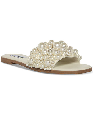 Steve Madden Women's Knicky Embellished Slide Sandals - Macy's | Macy's