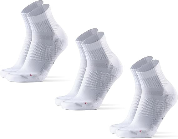 DANISH ENDURANCE Cushioned Running Socks for Long Distances, Quarter Length, Anti-Blister for Men... | Amazon (US)