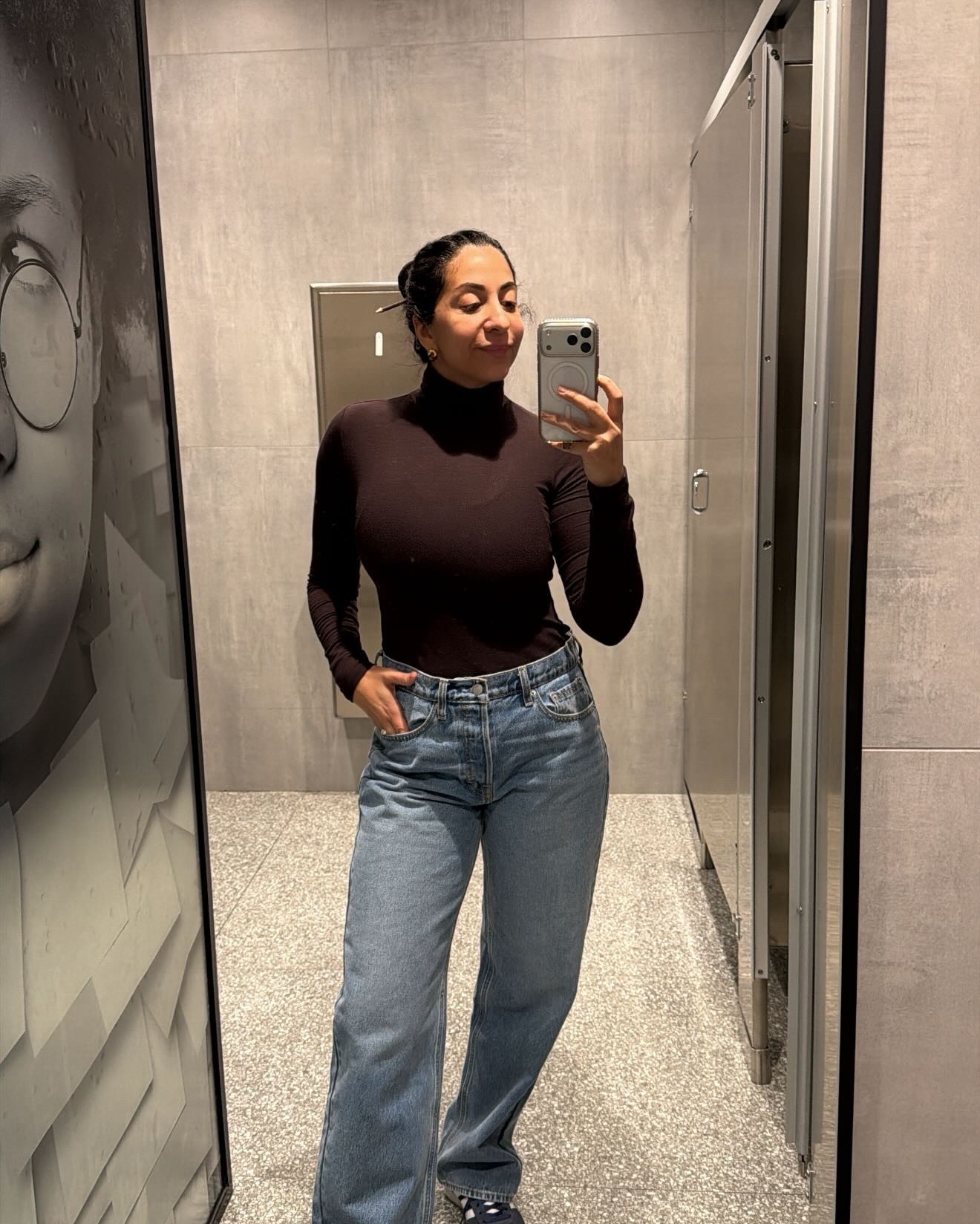 The most comfy and cute 90’s loose style denim jeans! Sized up to an 8 for a really relaxed fit. Paired it with a brown turtleneck and adidas for a work fit  

#LTKOver40 #LTKootd