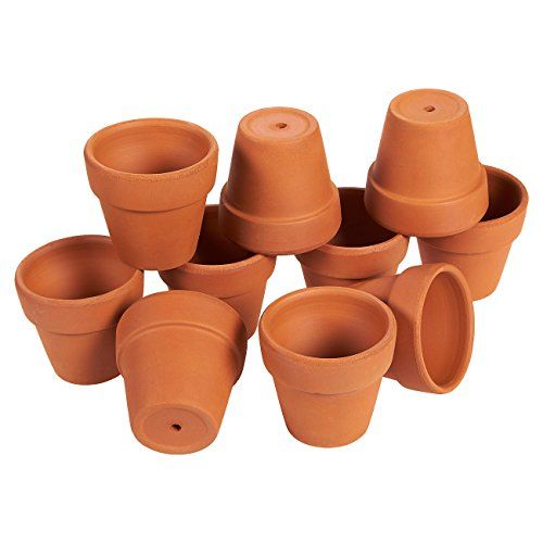 Set of 10 Terra Cotta Pots - Clay Flower Pots, Mini Flower Pot Planters for Indoor, Outdoor Plant, S | Amazon (US)