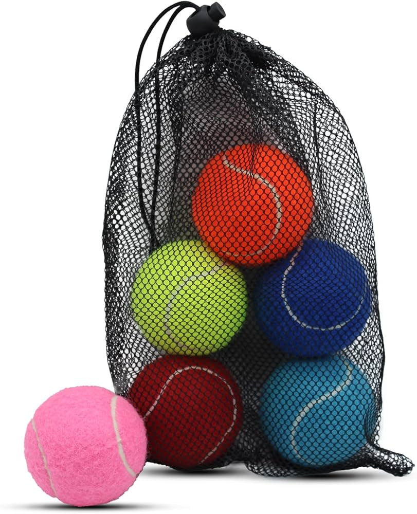 Tennis Balls, 6 Pack Training Tennis Balls,High Elasticity Practice Balls for Beginner, Playing B... | Amazon (US)