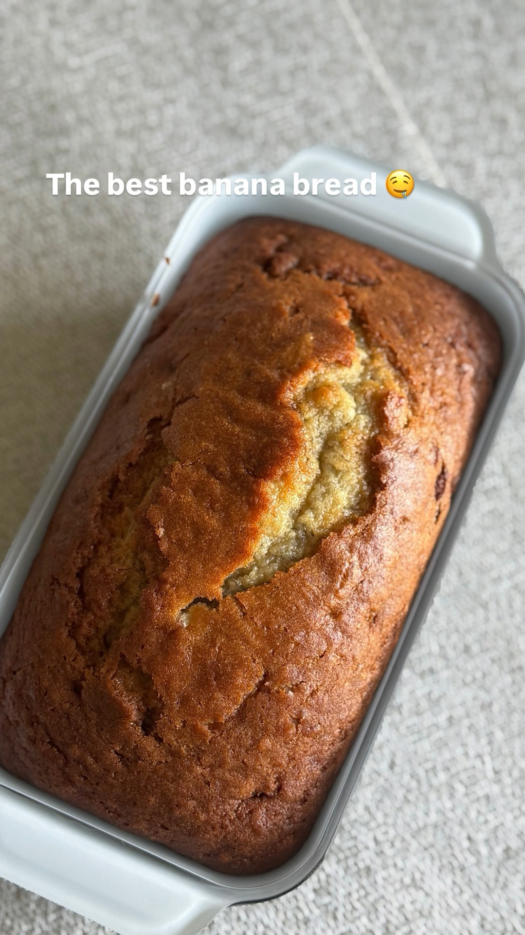 My kids ask me to make this all the time! 

Famous Sour Cream
Banana Bread Recipe

1 cup sugar
½ cup oil
2 eggs
1 cup mashed ripe banana
½ cup sour cream
1 t vanilla
1½ cups flour
1 t baking soda
½ t salt

Heat oven to 350. Grease and flour bottom only of loaf pan.
Beat sugar and oil. Add eggs, mashed banana, sour cream and vanilla. Mix until well combined.
Add flour, baking soda and salt.
Stir just until combined, do not over mix. Pour into prepared pan. Bake 50-60 minutes until browned on top. Cool.

#LTKKids #LTKfoodie #LTKmomlife