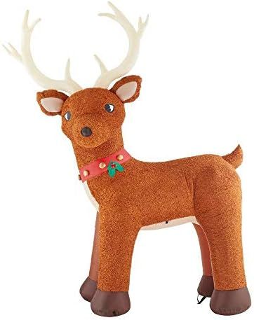 Amazon.com: Gemmy 10.5Ft. Tall Christmas Inflatable Airblown Giant Plush Reindeer Indoor/Outdoor ... | Amazon (US)