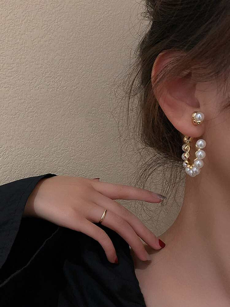 Faux Pearl Decor Earrings | SHEIN
