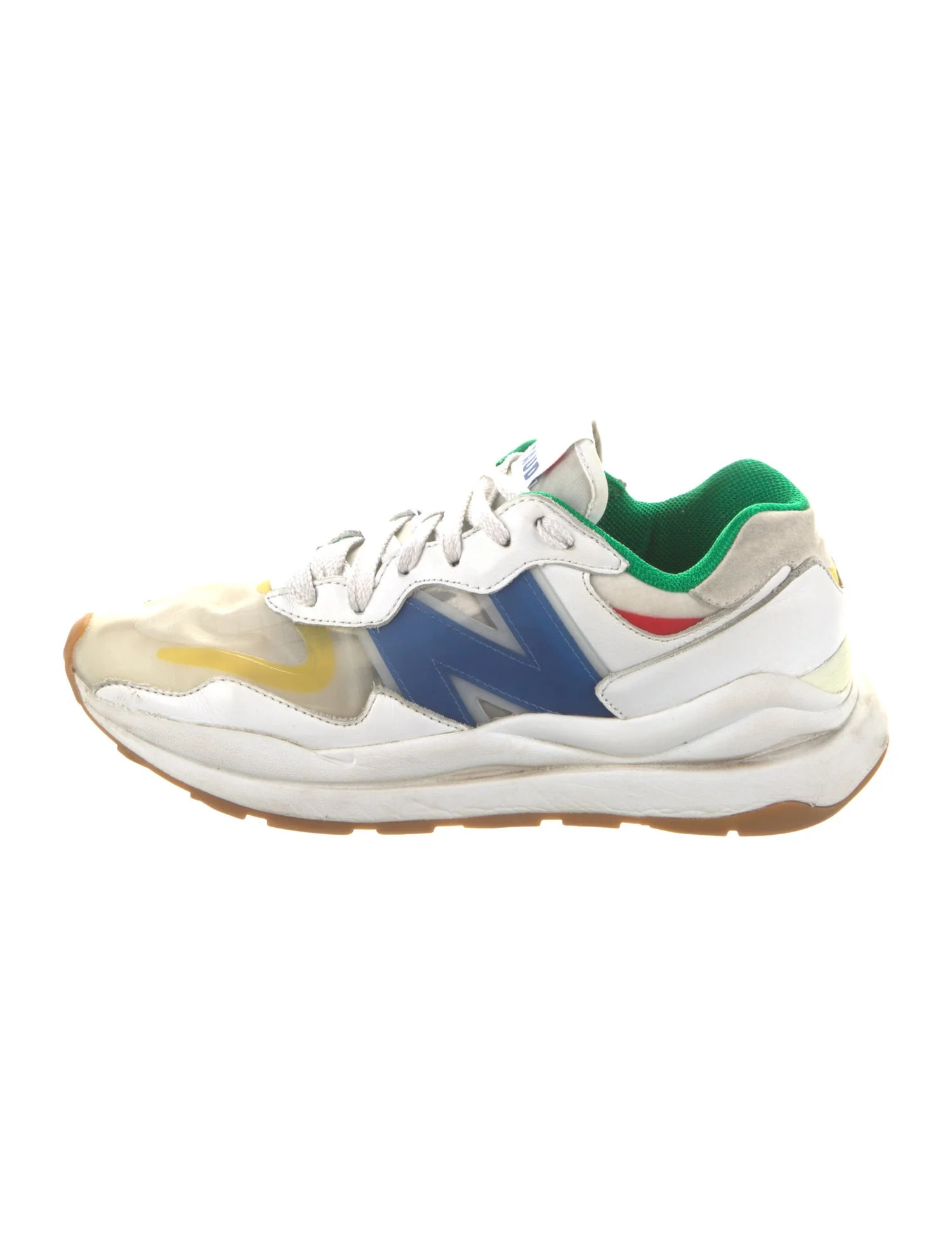 Leather Trim Embellishment Athletic Sneakers | The RealReal