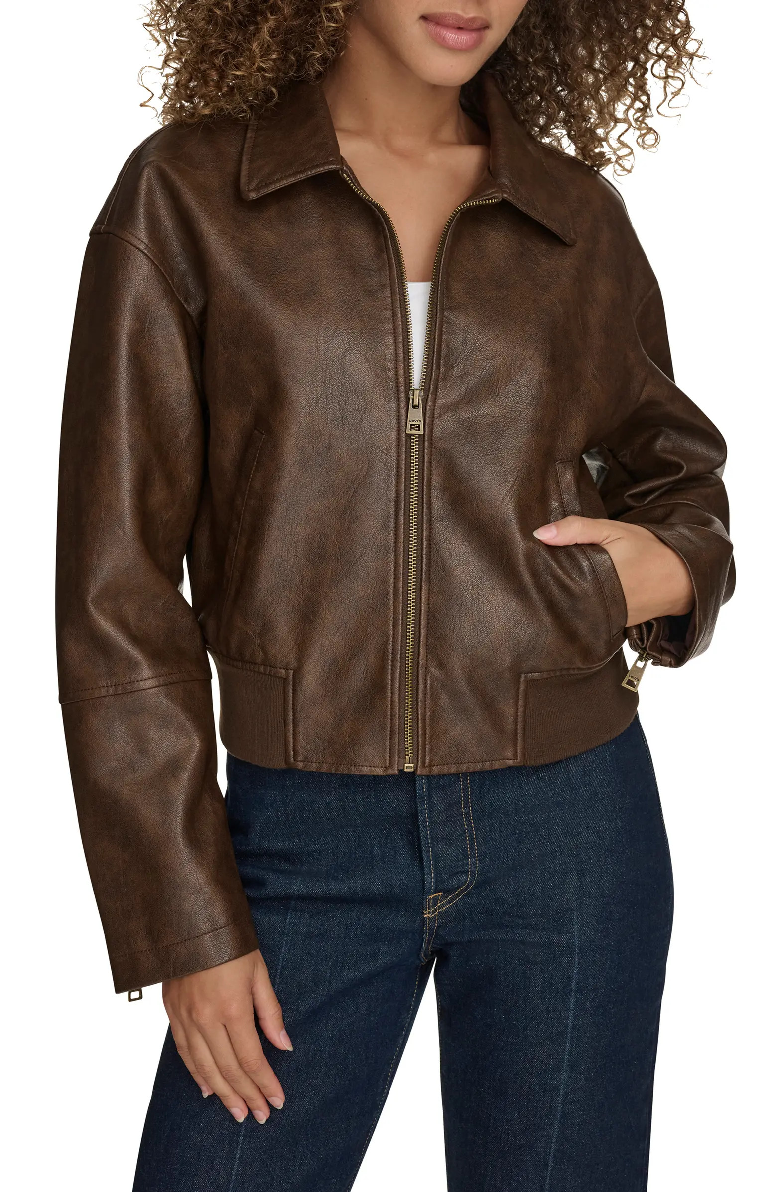 Faux Leather Bomber Jacket | Nordstrom
