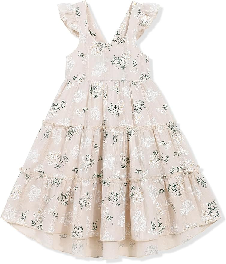Toddler Baby Girls' Dresses Outfits Sleeveless Backless Colour Block Dress Kids Casual Beach Dres... | Amazon (US)