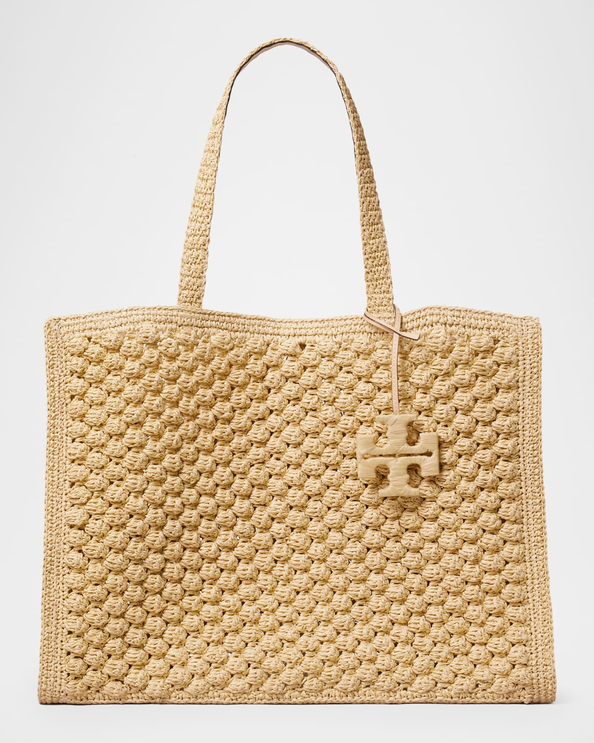 Ella Large Hand-Crocheted Paper Raffia Tote Bag | Neiman Marcus