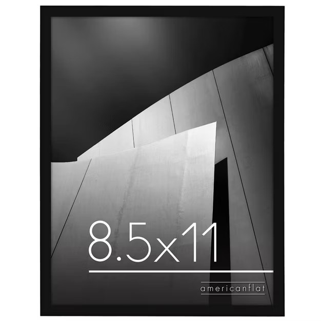 Thin Picture Frame With Shatterproof Glass Horizontal and Vertical Formats for Wall and Tabletop ... | Target