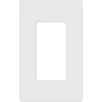 Lutron Claro 1 -Gang Standard Size White Plastic Indoor Screwless Decorator Wall Plate | Lowe's