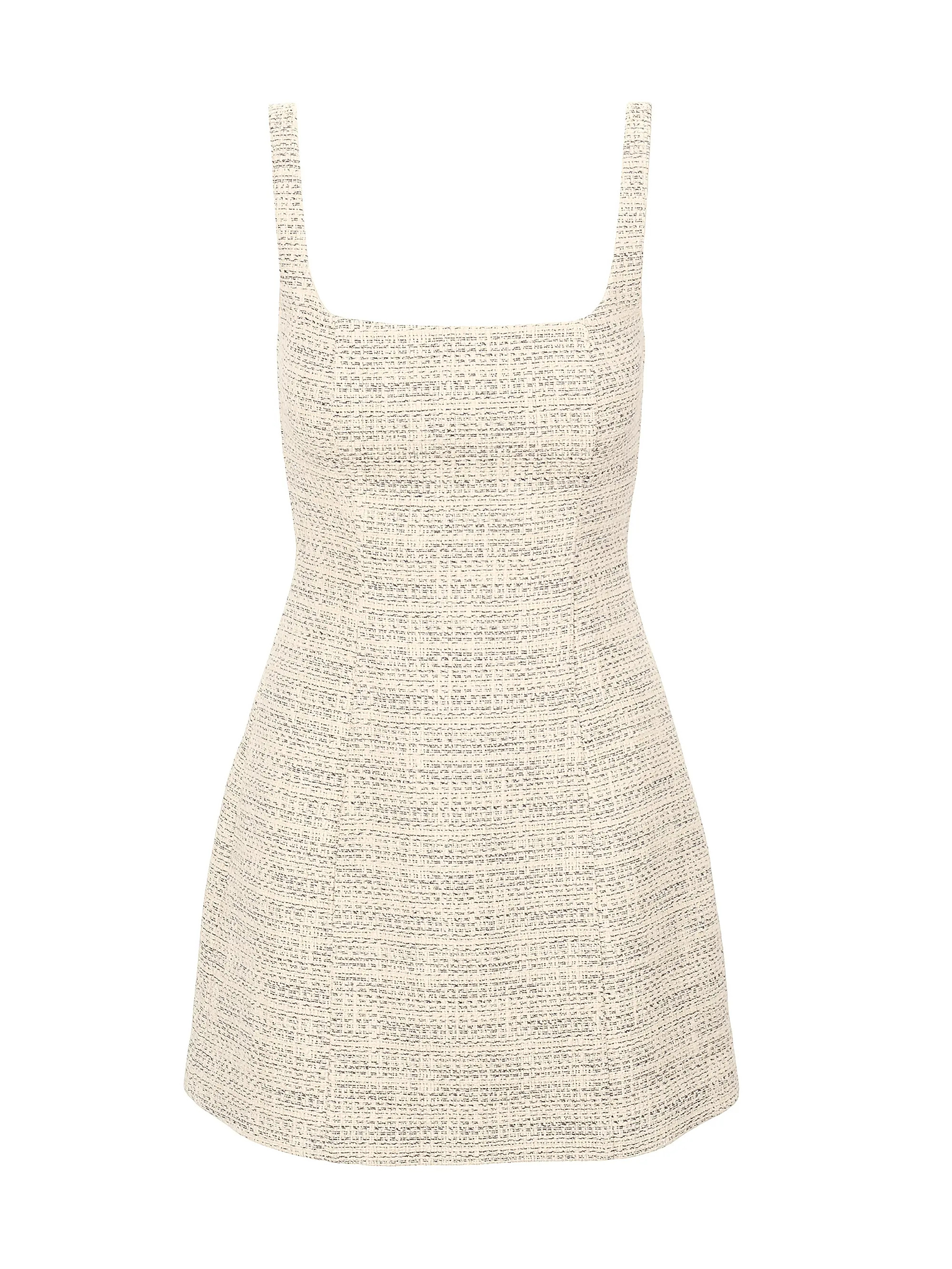Edie Squareneck Tweed Minidress | Saks Fifth Avenue