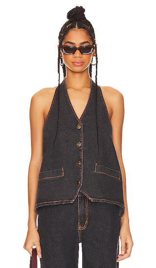 Hills Halter Top in Charcoal | Revolve Clothing (Global)