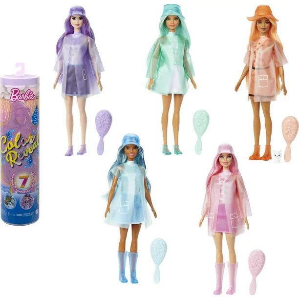 Barbie Color Reveal Doll, Sunshine and Sprinkles Series with 7 Surpises, Color-Change Transformat... | Walmart (US)