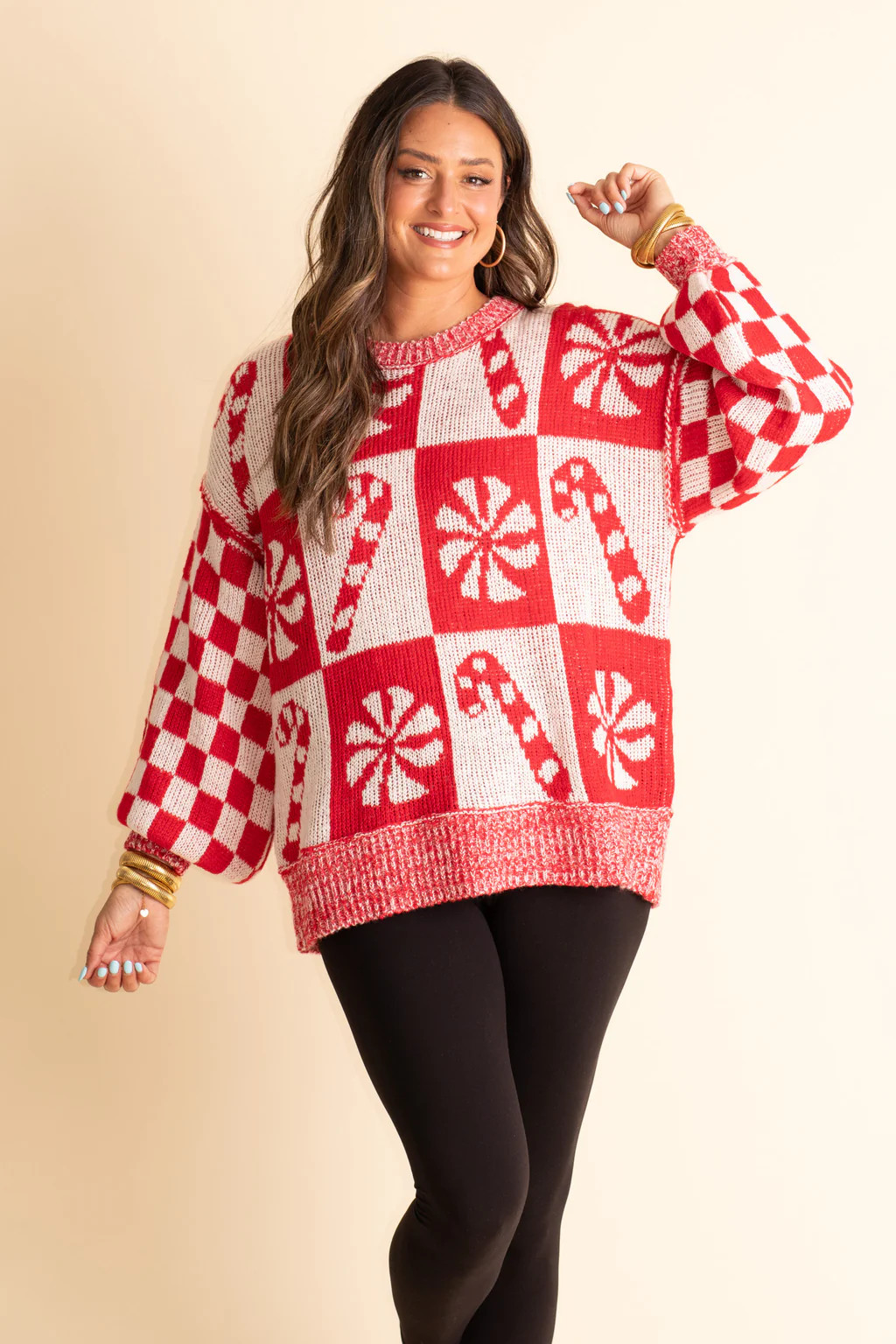 Holly Jolly Checkered Sweater | Nellie Mae