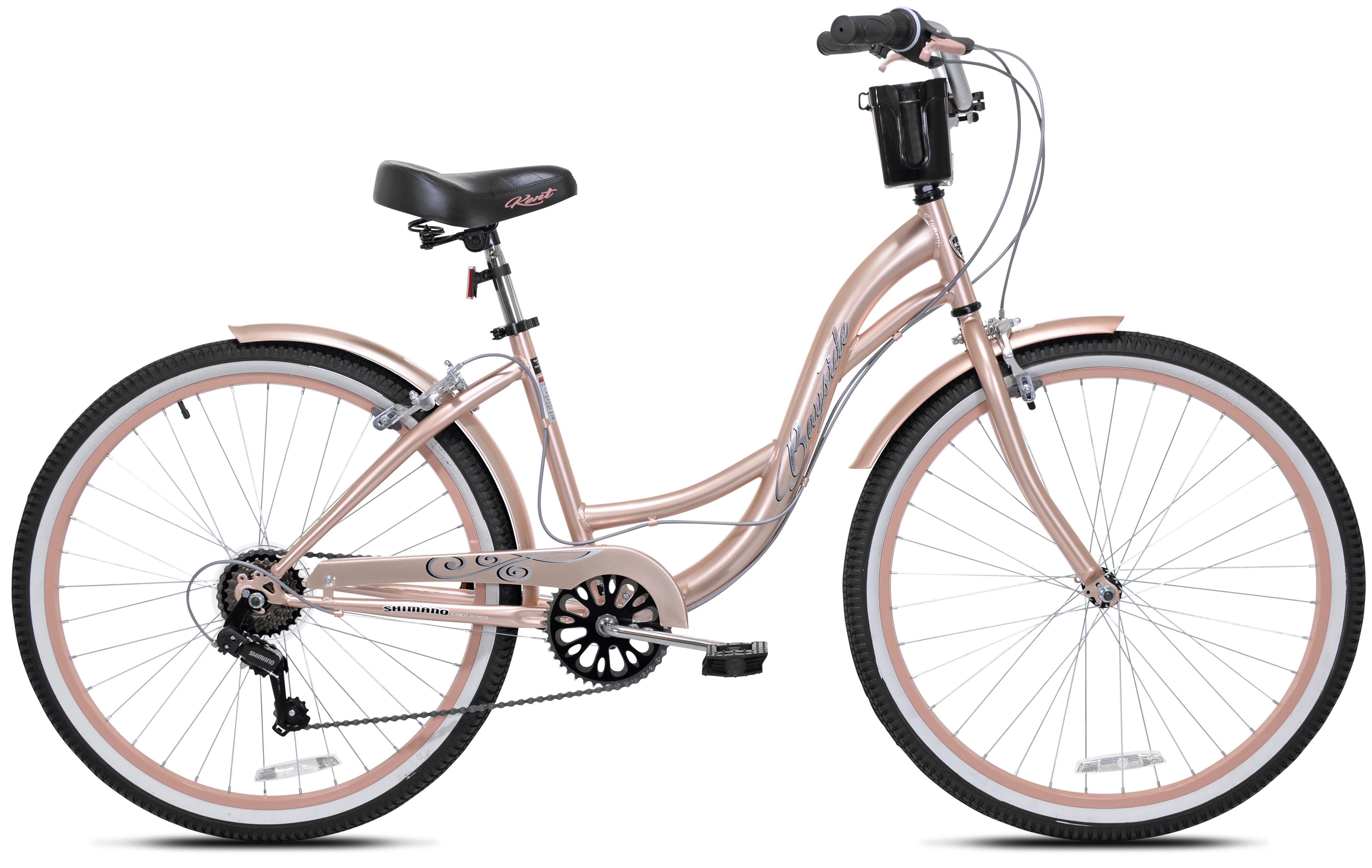 26" Kent Bayside Cruiser Bicycle, Fits Rider: 5'2"-5'10", Rose Gold, Adult, Unisex | Walmart (US)