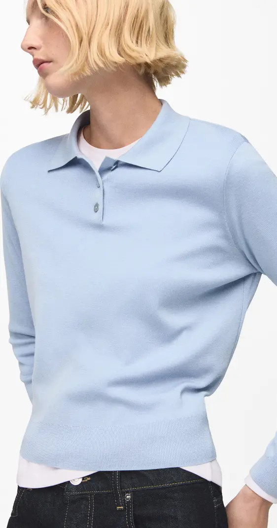 Wool & Cotton Polo Sweater | Nordstrom