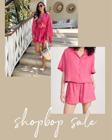 Kat Jamieson wears a pink set. Vacation style, spring break, summer, matching set, Shopbop sale. 

#LTKswim #LTKSeasonal #LTKsalealert