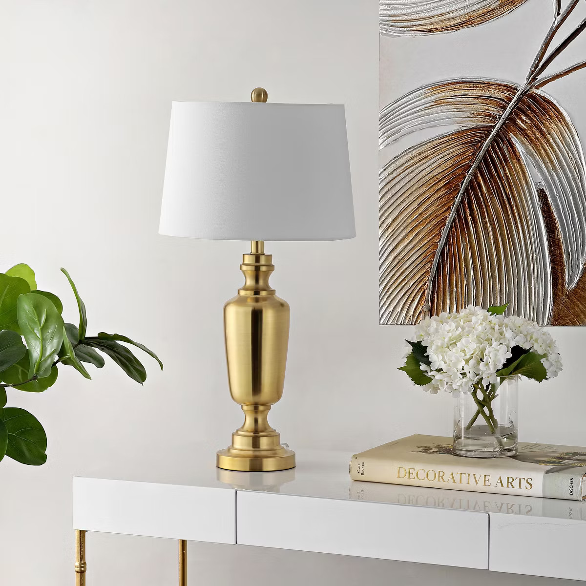 Ezra Iron Table Lamp  -  Brass - Safavieh | Target