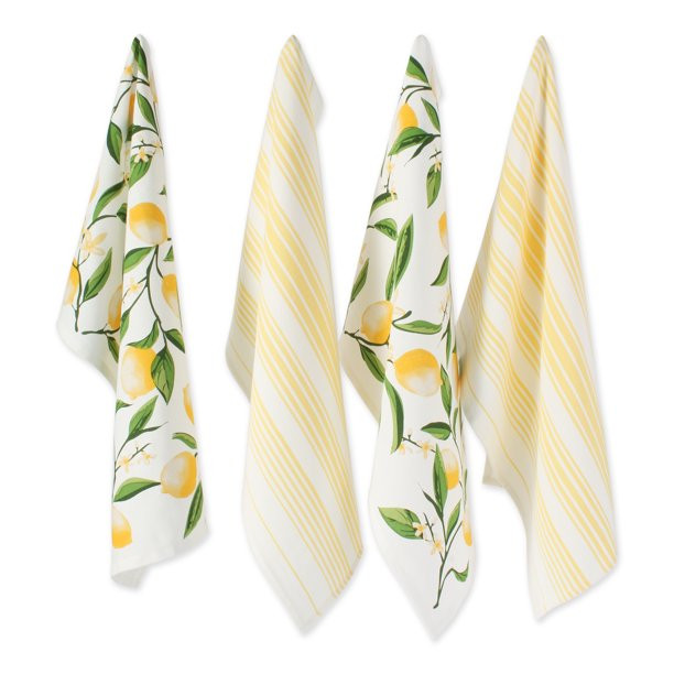 DII Lemon Bliss Kitchen Textiles, 18x28", Lemon Bliss, 4 Pieces | Walmart (US)