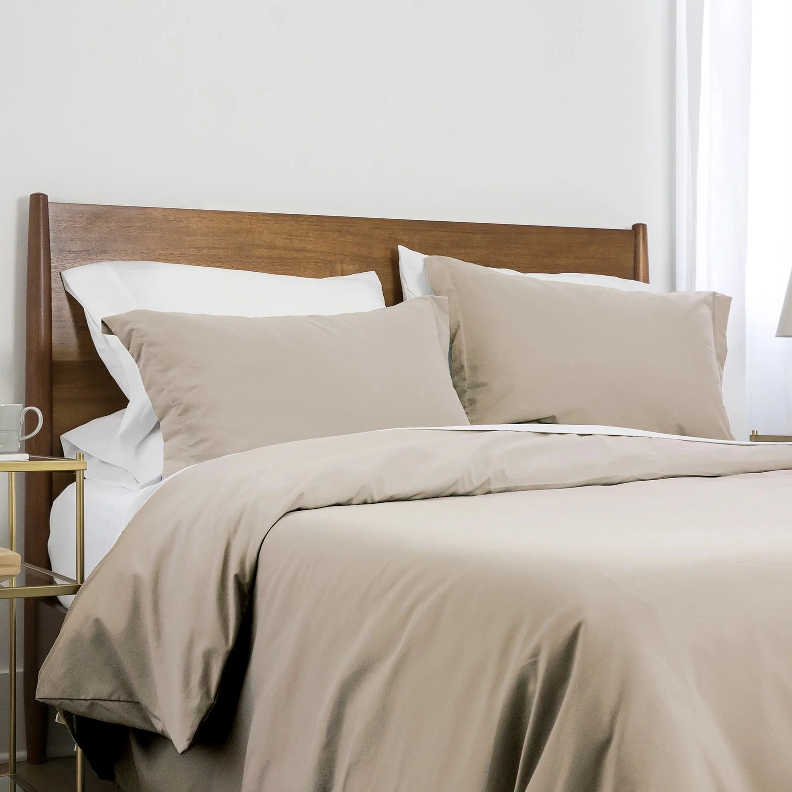 Neutral Solid Color 3-Piece Duvet Cover Set by Southshore Fine Linens - Walmart.com | Walmart (US)