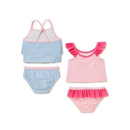 Wonder Nation Baby Girl Tankini Swimsuits, 2-Pack | Walmart (US)