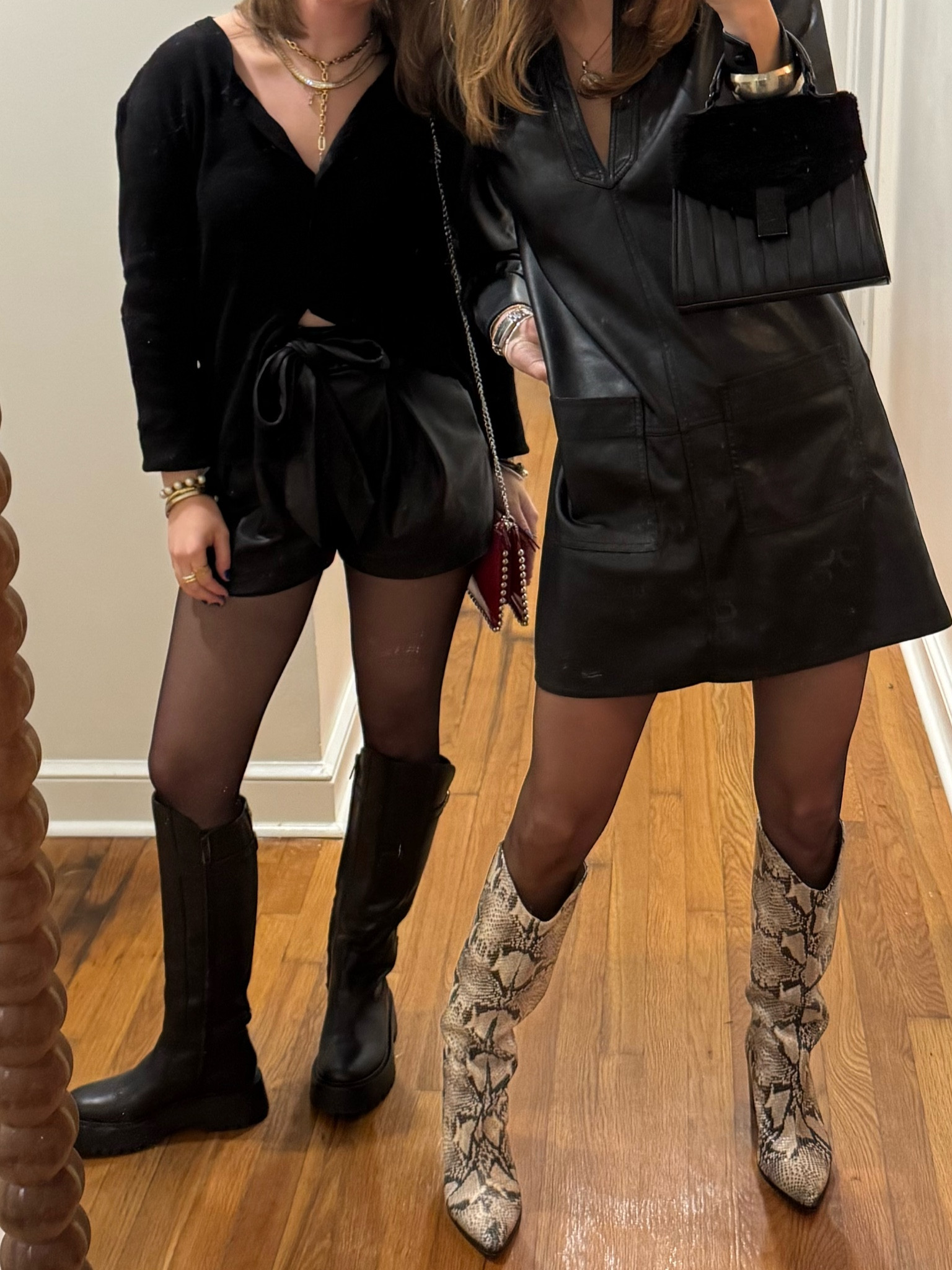 Favorite sheer tights - seen here in the 20 denier and 8 denier from Calzedonia! We sprayed with hairspray just in case but have been impressed with the no rip promise so far! 

#LTKSaleAlert #LTKSeasonal #LTKFindsUnder50