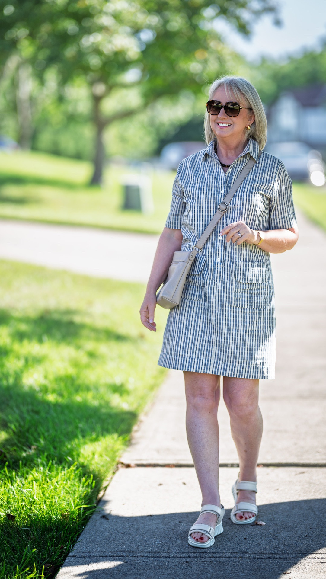 Elevated casual dress from Tuckernuck. Styling it with sandals and casual jewelry.

#LTKdayinmylife #LTKxMadewell #LTKOver40