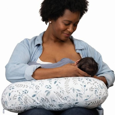Boppy Nursing Pillow - Gray Beige Leaves | Target