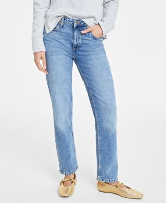 On 34th Women's High Rise Straight-Leg Jeans, Regular and Short, Created for Macy's  - Macy's | Macy's