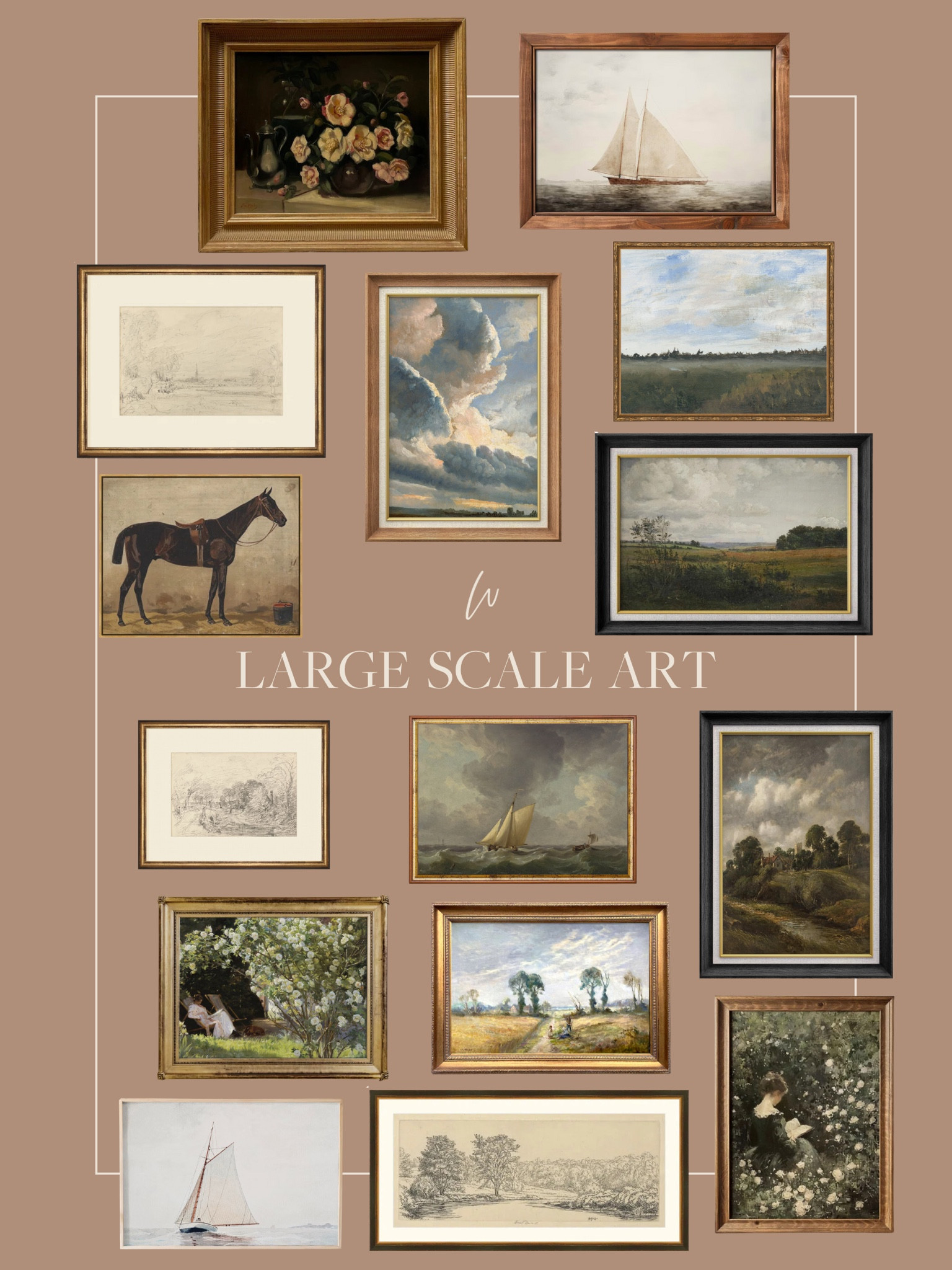 I shared in stories last week my recently thrifted large scale art piece that I’m obsessed with! It had me inspired to round up more large scale art prints that are timeless, vintage, and beautiful! 

#LTKHome #LTKStyleTip