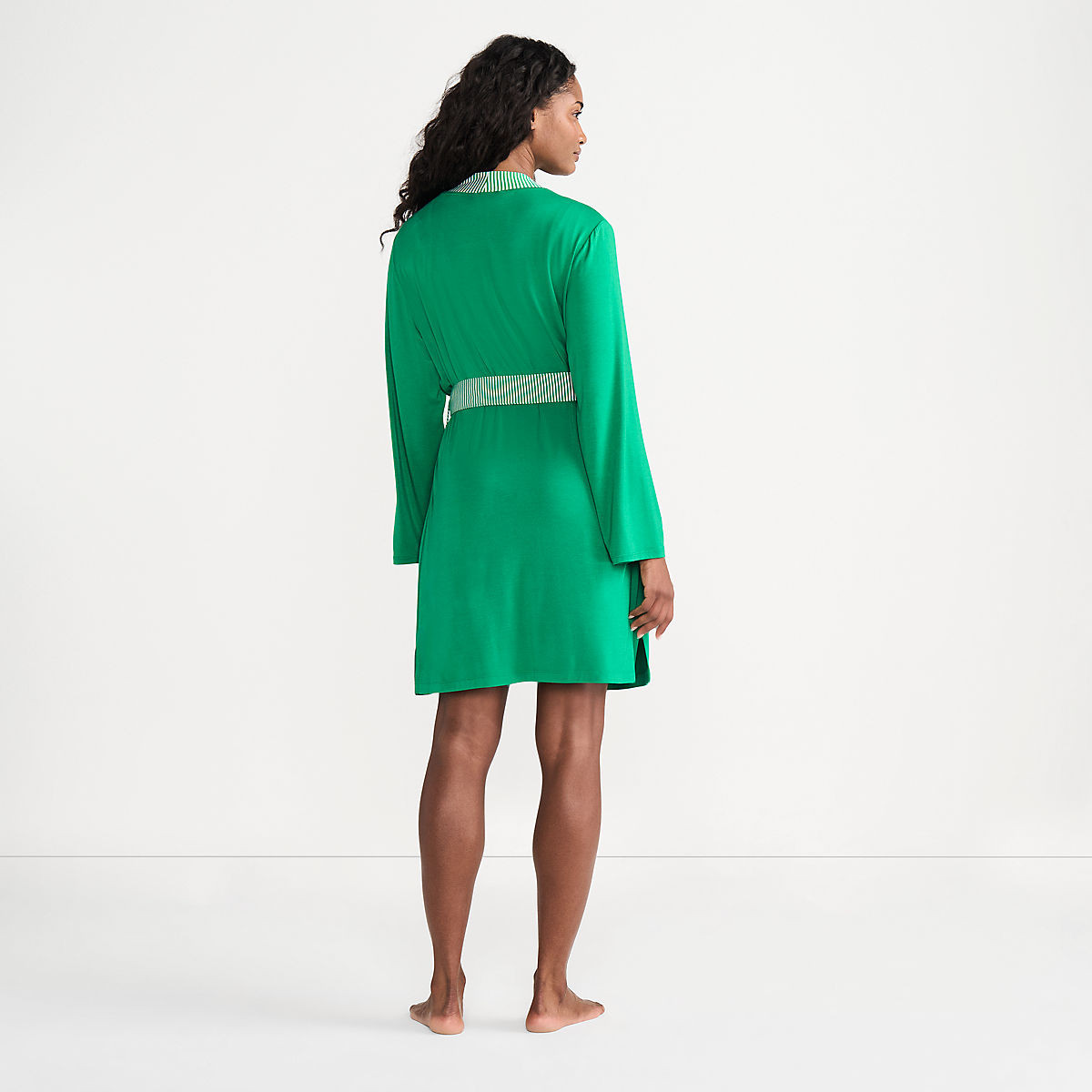 Women's Cooling 3 Piece Pajama Set - Robe Tank and Shorts | Lands' End (US)