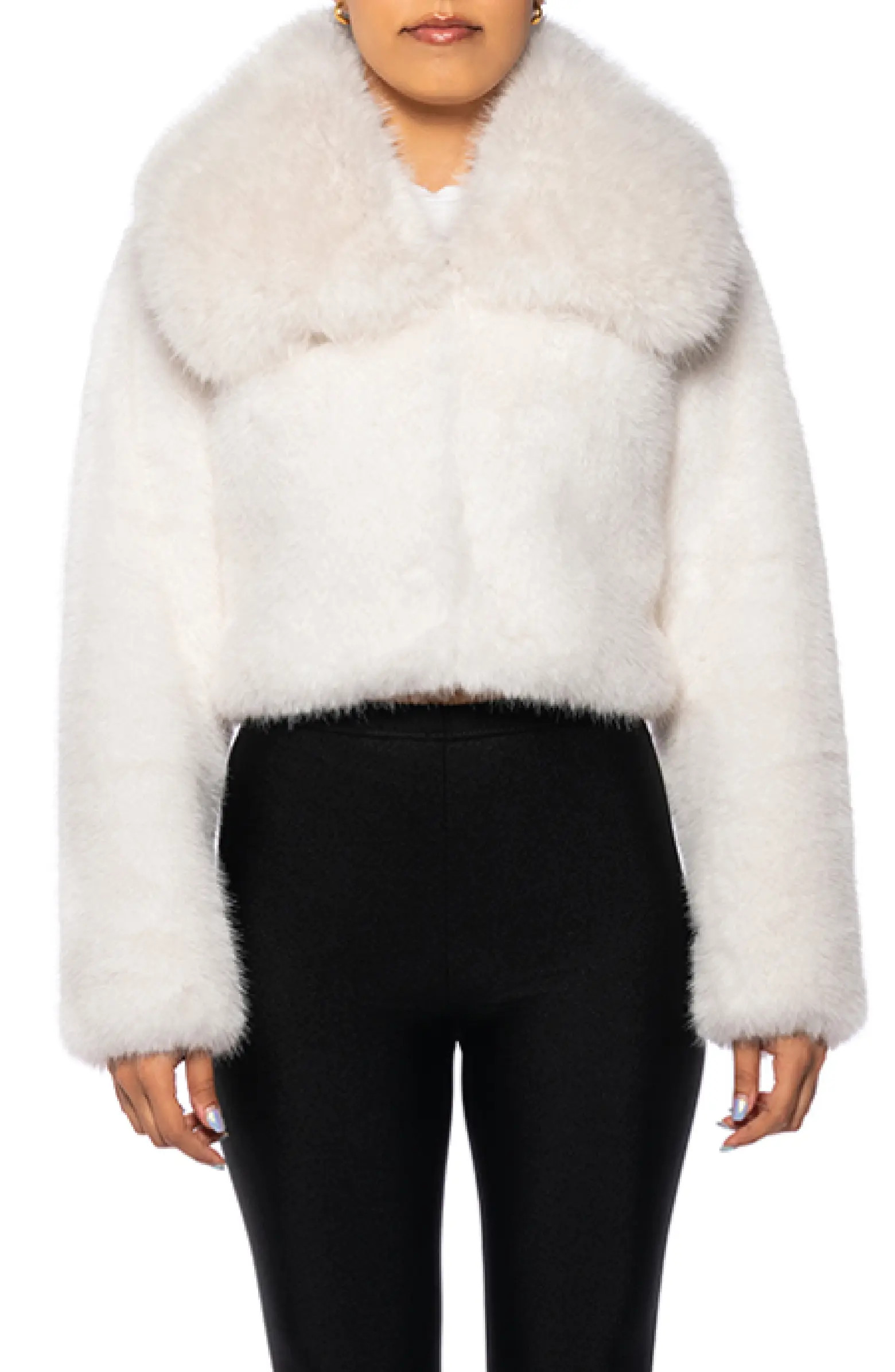 Crop Faux Fur Jacket | Nordstrom