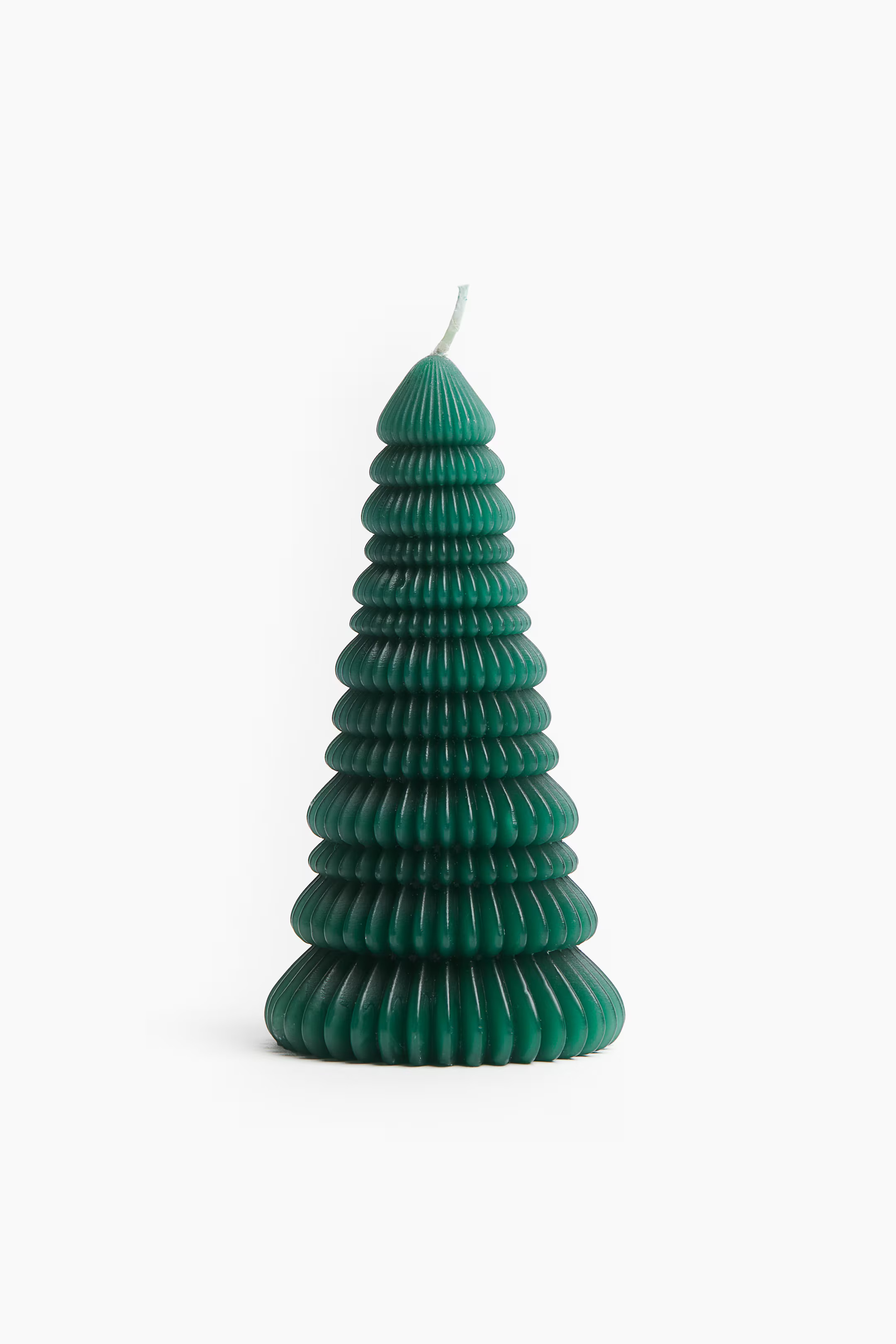 Small fir-tree-shaped candle - Green - Home All | H&M US | H&M (US + CA)