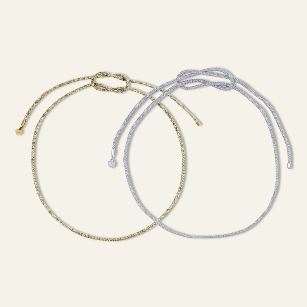 Gold & Silver Lurex Necklace Cord Bundle | HART