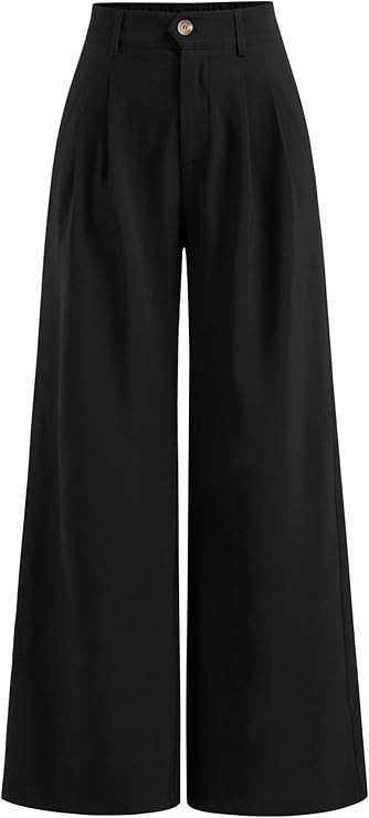 CIDER Women's Wide Leg Trousers High Waist Casual Slim Pants | Amazon (US)