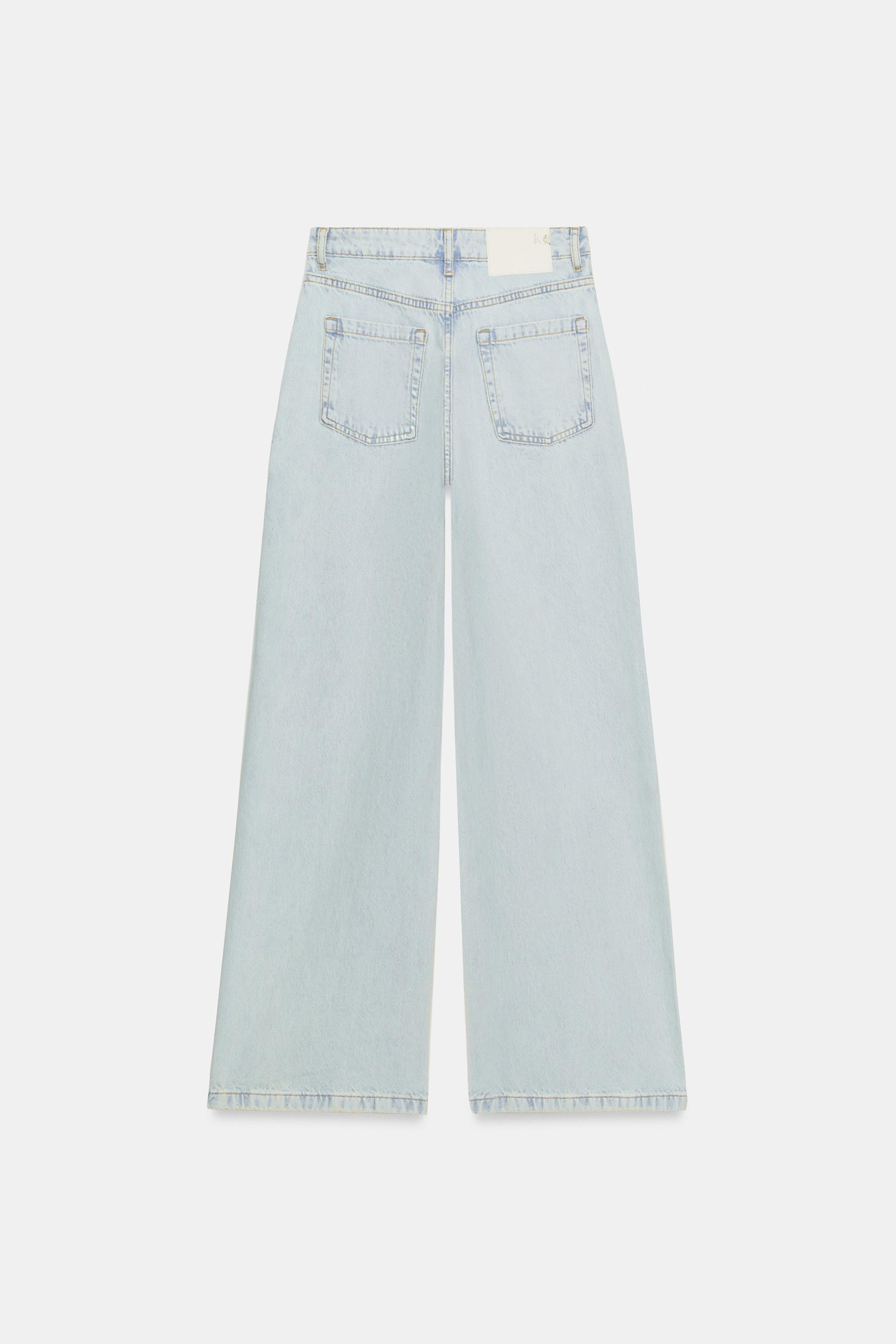 Z1975 LOW-RISE CROSSED JEANS | Zara UK