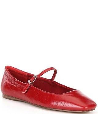 Reyes Crinkle Patent Leather Mary Jane Ballet Flats | Dillard's