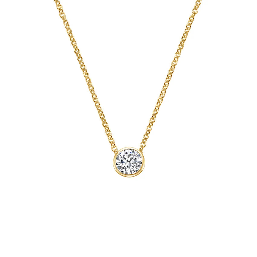 Round Diamond Bezel Necklace | Milliard Diamond Concierge
