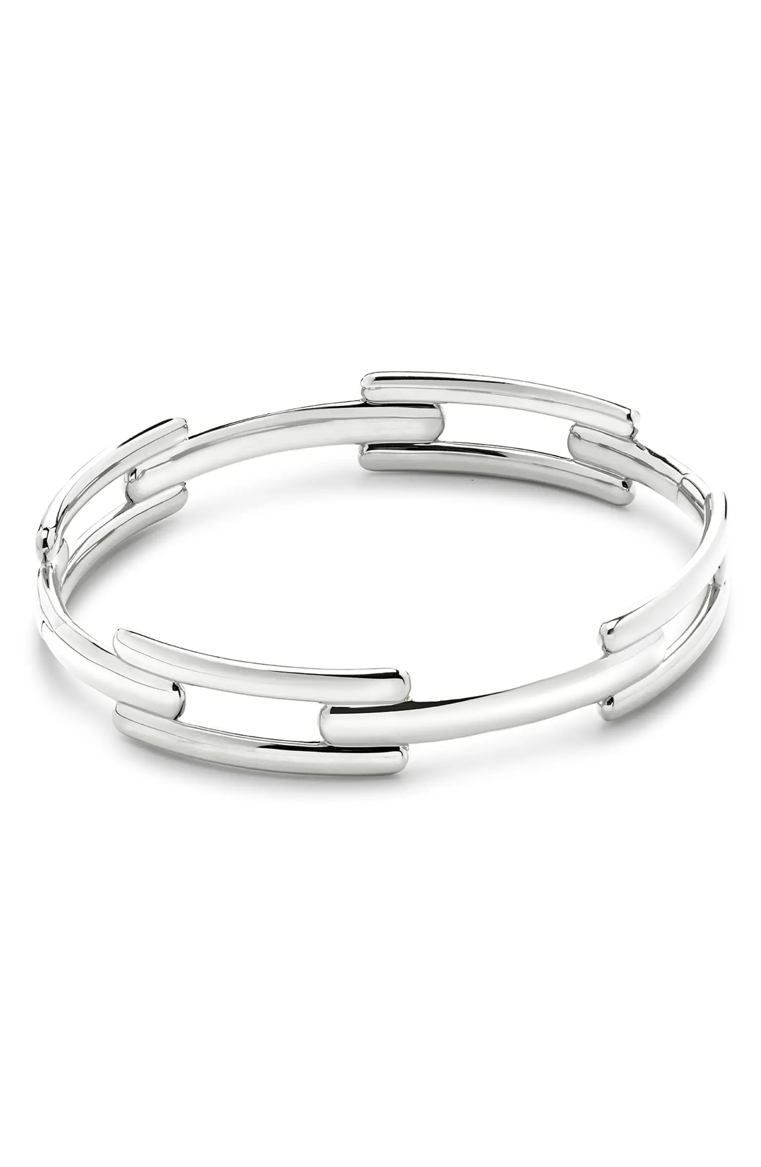 Monica Vinader Signature Recycled Sterling Silver Link Bangle | Nordstrom | Nordstrom