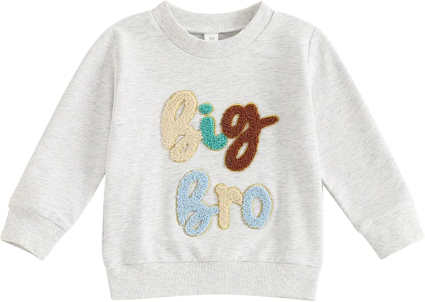 Baby Girl Big Sis Little Sister Sweatshirt Toddler Boy Brother Long Sleeve T Shirt Tops Lil BRO T... | Amazon (CA)